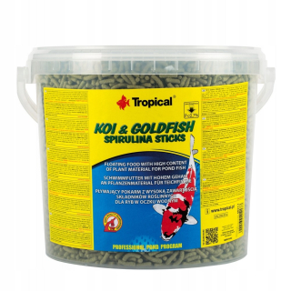 Plávajúce krmivo Tropical Koi & Goldfish Spirulina Sticks, 430 g